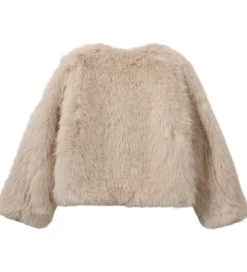 Cardigans|Sofie Schnoor Jakke - Imiteret Pels - FullaSY - Light Grey