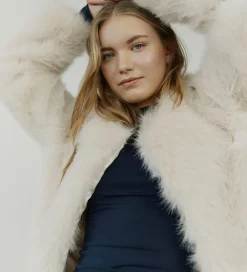 Cardigans|Sofie Schnoor Jakke - Imiteret Pels - FullaSY - Light Grey