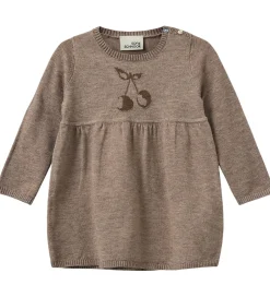 Kjoler|Uld|Sofie Schnoor Kjole - Strik - Uld - Dagnysb - Brunmeleret