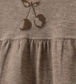 Kjoler|Uld|Sofie Schnoor Kjole - Strik - Uld - Dagnysb - Brunmeleret