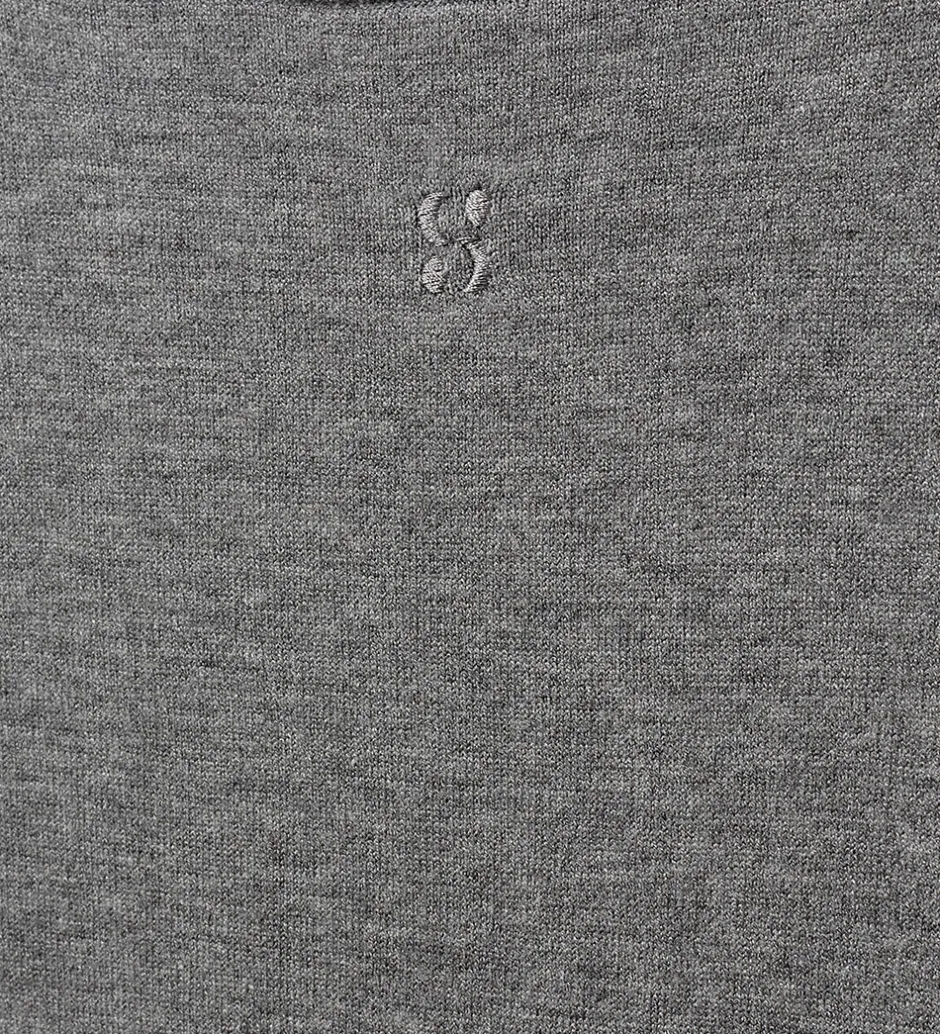 Kjoler|Uld|Sofie Schnoor Kjole - Uld - Strik - Korysy - Gråmeleret