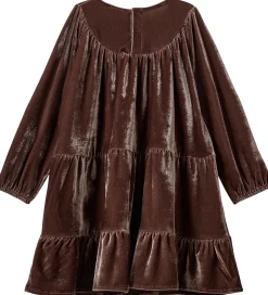 Kjoler|Juletøj|Sofie Schnoor Kjole - Velour - SelineSB - Brun