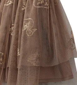 Nederdele|Sofie Schnoor Nederdel - Tyl - Siggysk - Brun m. Glitter