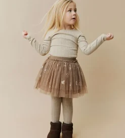 Nederdele|Sofie Schnoor Nederdel - Tyl - Siggysk - Brun m. Glitter