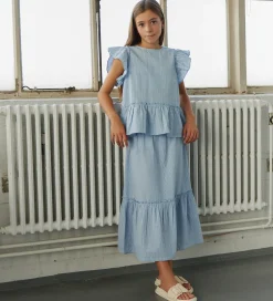 Nederdele|Sofie Schnoor Nederdel - Vivisy - Light Blue Stripe