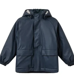 Regntøj|Sofie Schnoor Regnjakke m. Vattering - PU - BillieSK - Dark Blue