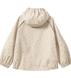 Regntøj|Sofie Schnoor Regntøj - PU - Varask - Sand m. Blomster