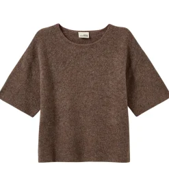 T-Shirts|Sofie Schnoor T-shirt - Strik - CerinSY - Brown Melange
