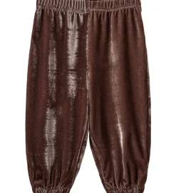 Bukser Og Jeans|Juletøj|Sofie Schnoor Velourbukser - Carlinasb - Soft Brown