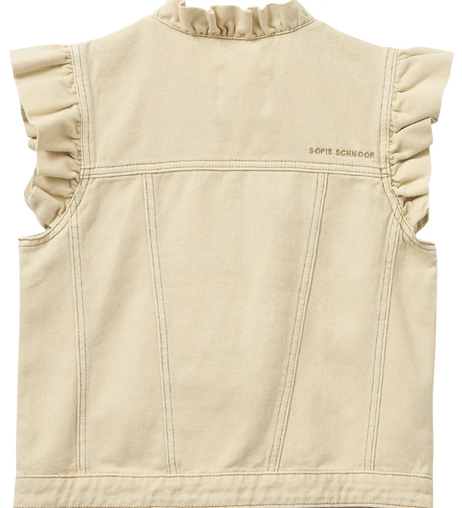 Veste|Sofie Schnoor Vest - Denim - Arahsy - Off White Sand