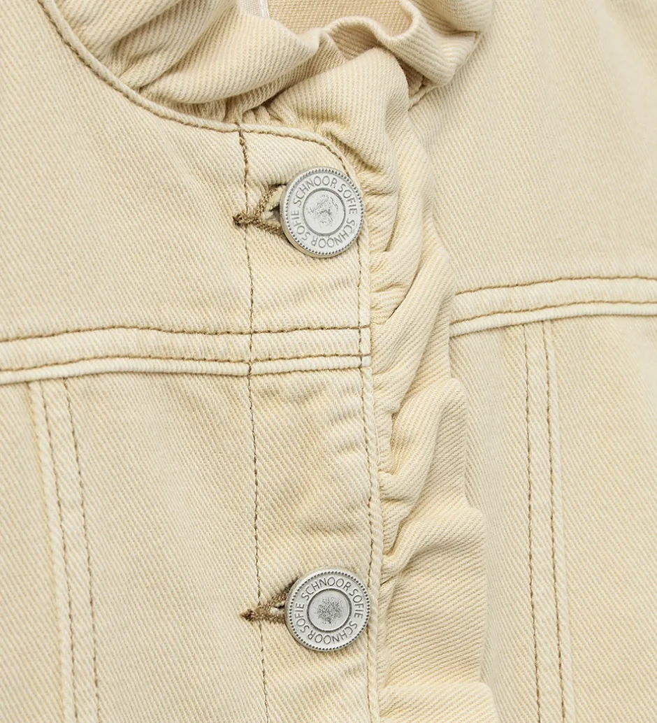 Veste|Sofie Schnoor Vest - Denim - Arahsy - Off White Sand