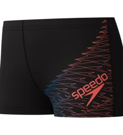 Badetøj|Speedo Badebukser - Medley Logo - Sort m. Rød