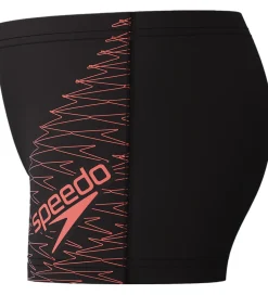 Badetøj|Speedo Badebukser - Medley Logo - Sort m. Rød