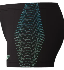 Badetøj|Speedo Badebukser - Plastisol Placement - Sort m. Grøn