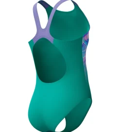 Badetøj|Speedo Badedragt - Printed Pulseback - Grøn/Pink