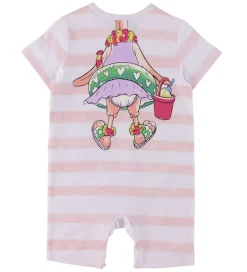 Sommerdragter|Stella McCartney Kids Sommerdragt - Hvid/Rosastribet m. Flamingo