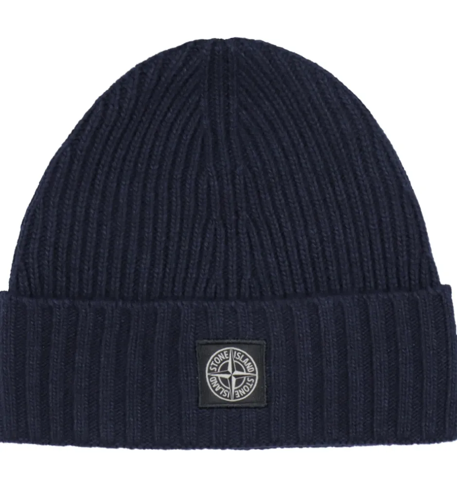Huer Og Hatte|Stone Island Hue - Uld/Viskose - Navy