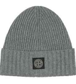 Huer Og Hatte|Stone Island Hue - Uld/Viskose - Mørkegråmeleret