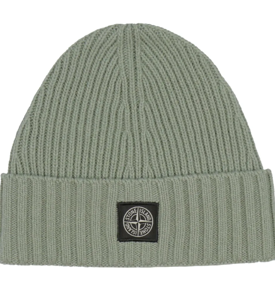 Huer Og Hatte|Stone Island Hue - Uld/Viskose - Sage