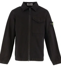 Skjorter|Stone Island Jakke - Overshirt - Sort