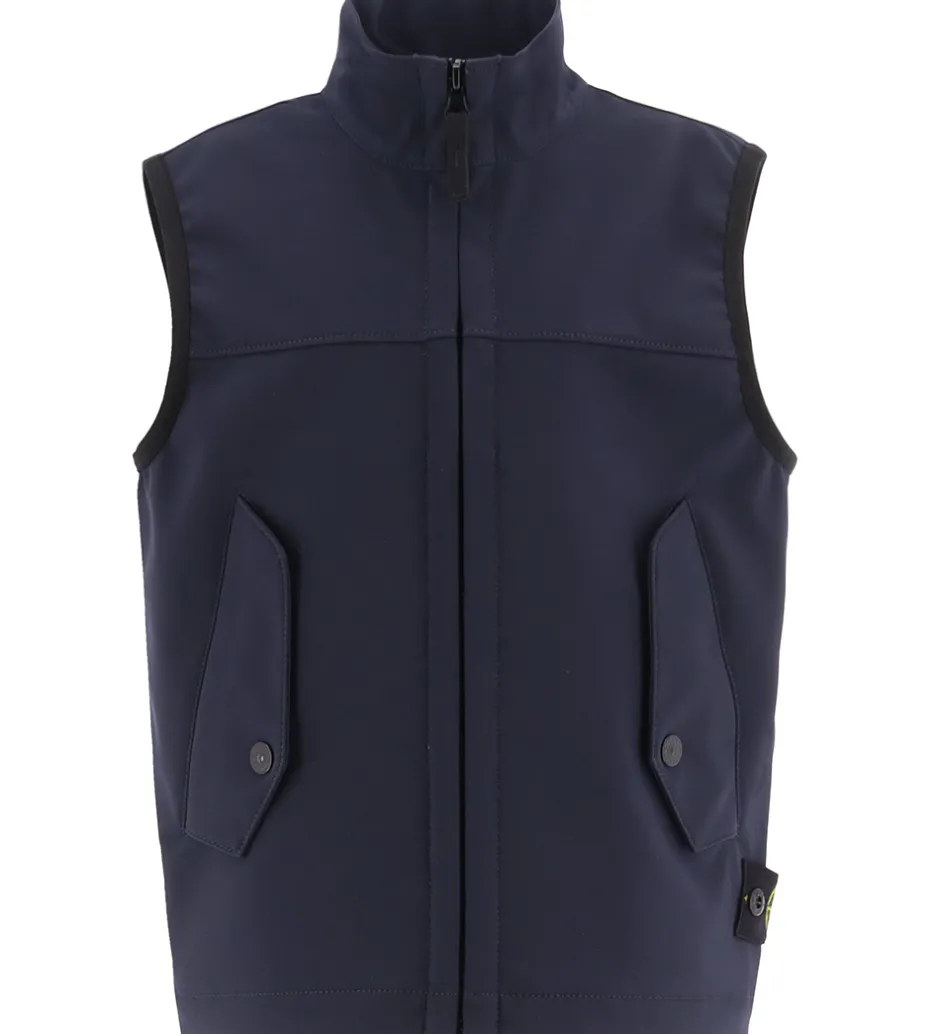 Veste|Stone Island Softshellvest - Navy Blue