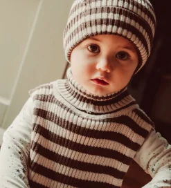 Tørklæder|Thats Mine That's Mine Halsedisse - Strik - Rib - Ivan - Brown Stripe