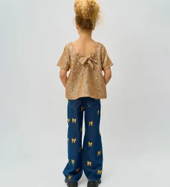 Bukser Og Jeans|The New Jeans - Wide - TnRaquel - Medium Blue Denim AOP