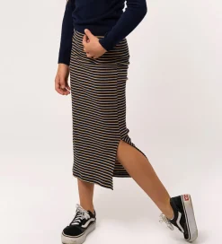 Nederdele|The New Nederdel - Rib - TnPriscilla - Navy Blazer Striped m. Gl