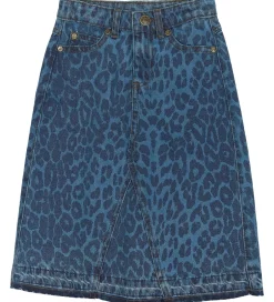 Nederdele|The New Nederdel - TnPrima - Mediun Blue Denim/Leo