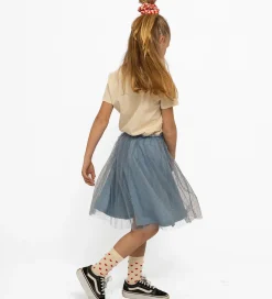 Nederdele|The New Nederdel - Tyl - TnNarice - Ashley Blue/Gold m. Guldprik