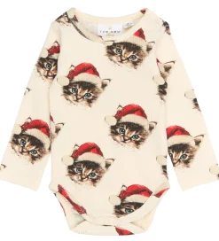 Juletøj|Bodyer|The New Siblings Body l/æ - Rib - TnsbHoliday - Gardenia Cat