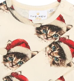 Juletøj|Bodyer|The New Siblings Body l/æ - Rib - TnsbHoliday - Gardenia Cat