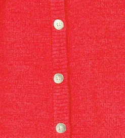 Striktrøjer|The New Siblings Cardigan - Strik - TnsKeve - Geranium m. Glimme