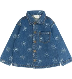 Skjorter|The New Siblings Denimjakke - TnstRipley - Medium Blue Denim AOP