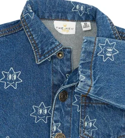 Skjorter|The New Siblings Denimjakke - TnstRipley - Medium Blue Denim AOP