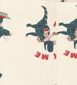 Juletøj|Leggings|The New Siblings Leggings - Rib - TnsbHoliday - Gardenia Dino