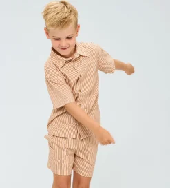 Skjorter|The New Skjorte - TnOllie - Indian Tan Striped