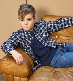 Skjorter|The New Skjorte - TnRonan - Navy Blazer Check