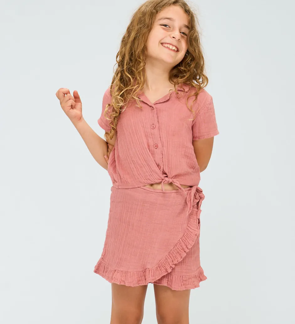 Skjorter|The New Skjorte k/æ - Musselin - TnOriella - Old Rose