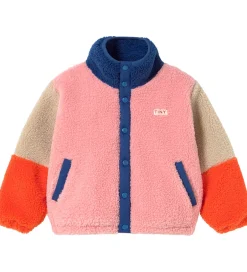 Fleece|Tiny Cottons Fleecejakke - Color Block Polar - Mørkeblå