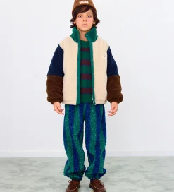 Fleece|Tiny Cottons Fleecejakke - Color Block Polar - Dark Green