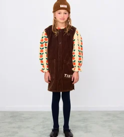 Kjoler|Tiny Cottons Kjole - Fløjl - Mørkebrun