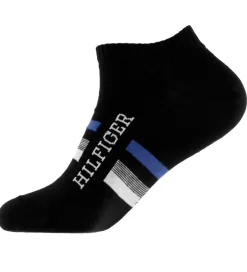 Strømper|Basis|Tommy Hilfiger Ankelstrømper - 2-pak - Sort m. Blå