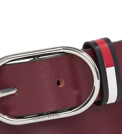 Bælter|Tommy Hilfiger Bælte - Oval - Burgundy