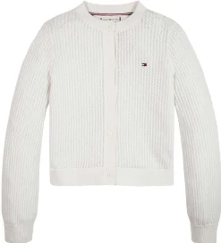 Striktrøjer|Tommy Hilfiger Cardigan - Strikket - Crochet - Ancient White