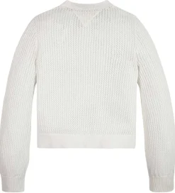 Striktrøjer|Tommy Hilfiger Cardigan - Strikket - Crochet - Ancient White