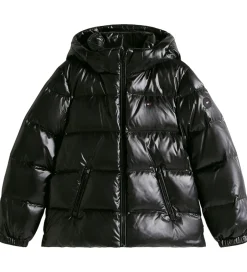 Overgangsjakker|Dunjakker Og Dynejakker|Tommy Hilfiger Dunjakke - Essential Down - Sort