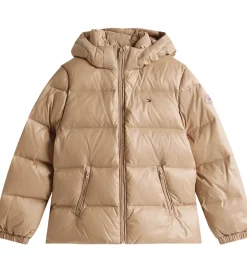 Overgangsjakker|Dunjakker Og Dynejakker|Tommy Hilfiger Dunjakke - Essential Down - Malted Milk