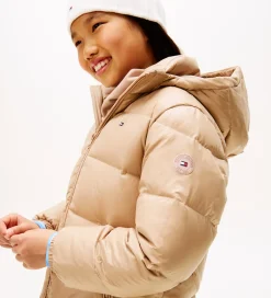 Overgangsjakker|Dunjakker Og Dynejakker|Tommy Hilfiger Dunjakke - Essential Down - Malted Milk