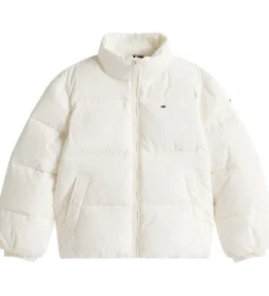 Dunjakker Og Dynejakker|Tommy Hilfiger Dynejakke - Flag - Ivory Silk